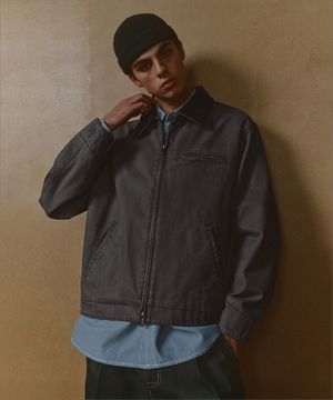 피그먼트 캔버스 워크 재킷 [그레이]