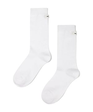 W BASIC MIDDLE SOCKS white