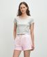 W BASIC CROP TEE light heather gray