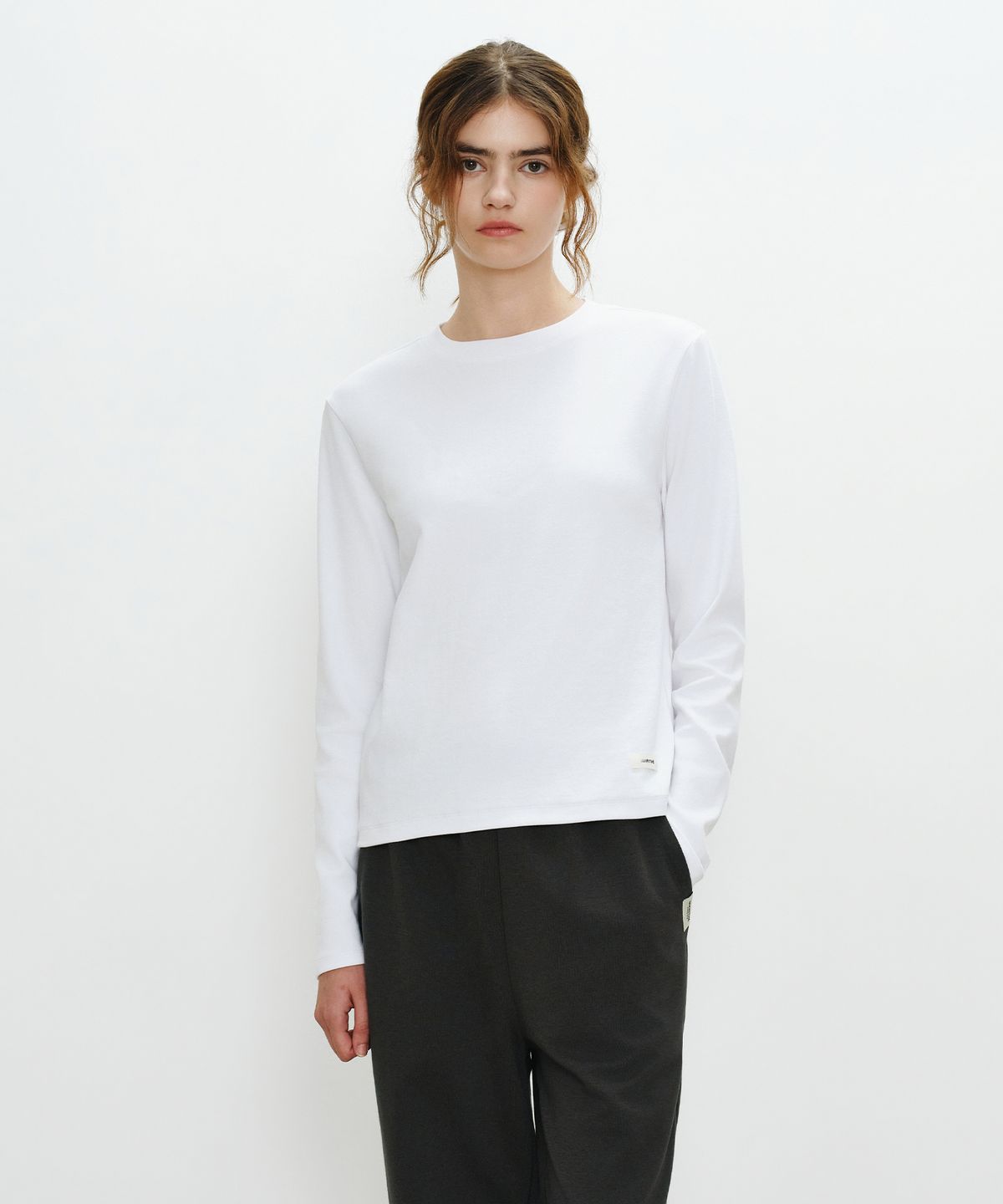 마리떼 프랑소와 저버(MARITHÉ + FRANҪOIS GIRBAUD) W BASIC LONG SLEEVE white