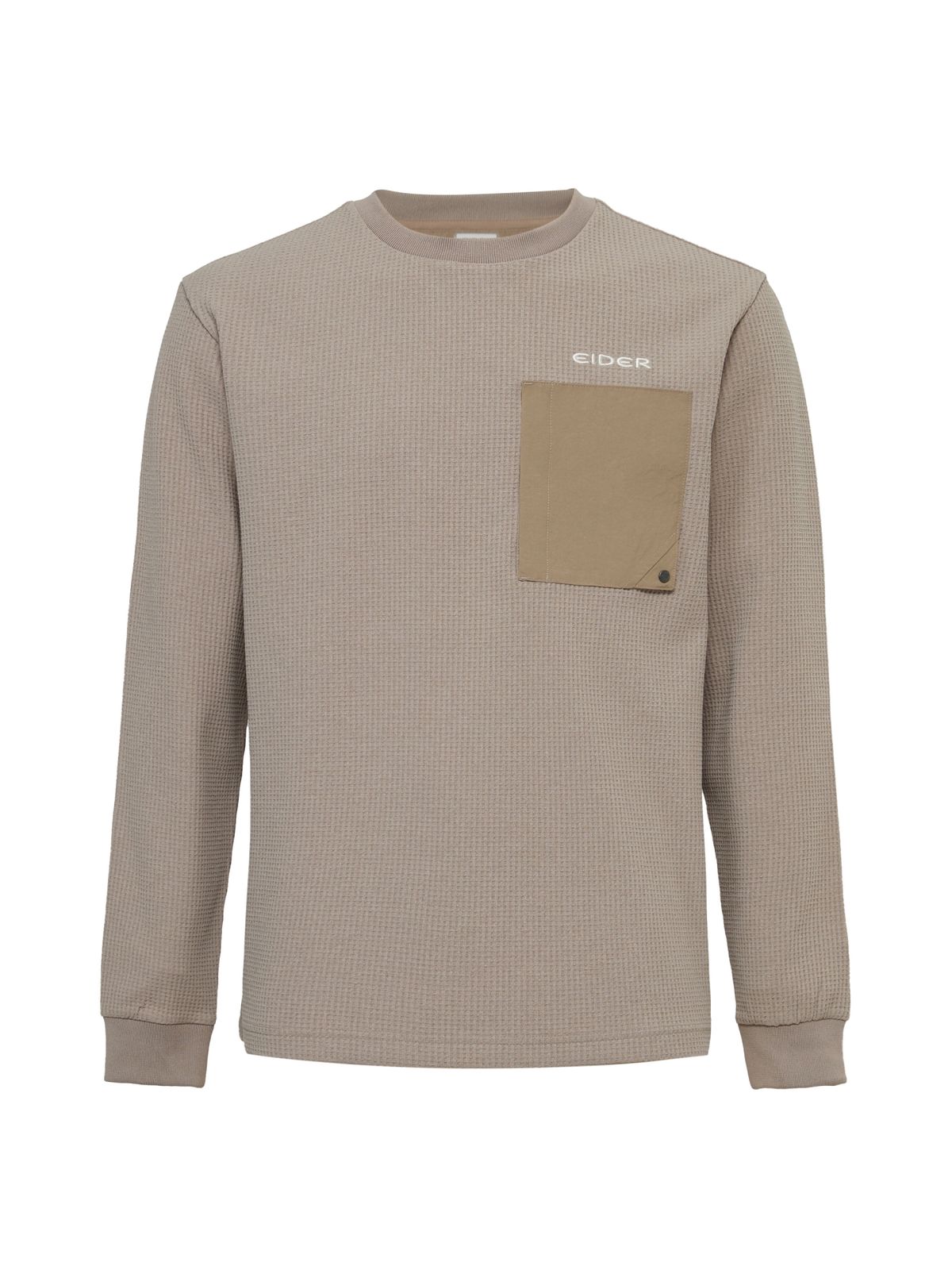 아이더(EIDER) CROIFFLE (크로플) 남성 긴팔 라운드 티셔츠_Dark Beige