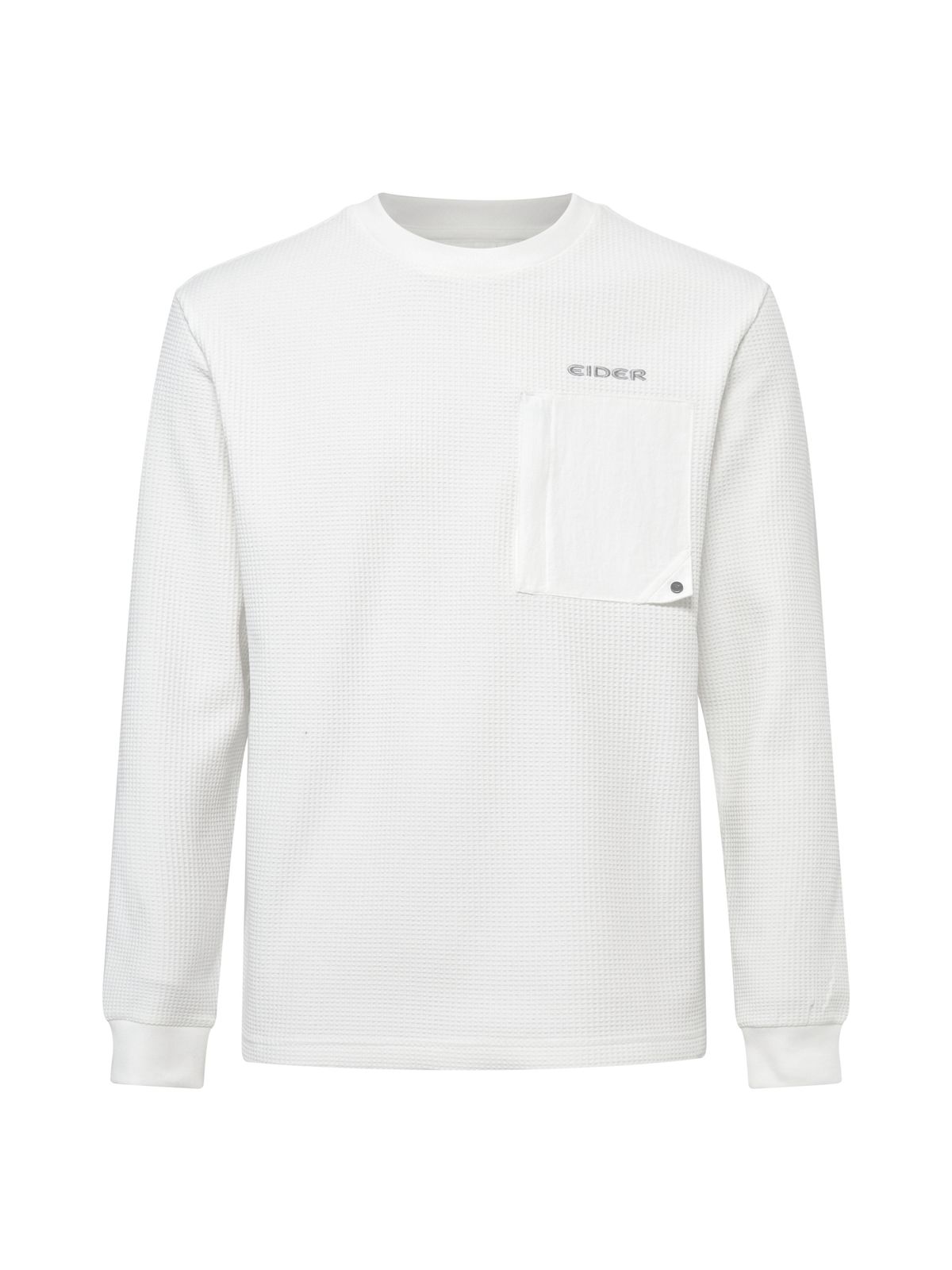 아이더(EIDER) CROIFFLE (크로플) 남성 긴팔 라운드 티셔츠_Off White