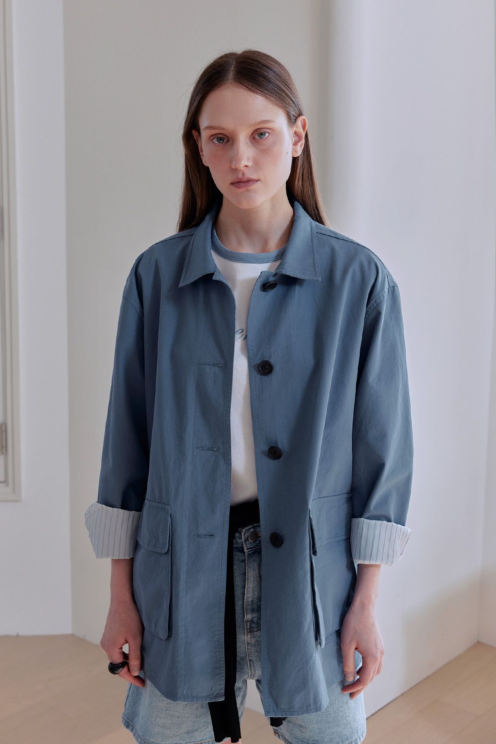 MUSINSA公式 | AFTERHOURS VINTAGE FRENCH WORK JACKET (BLUE)