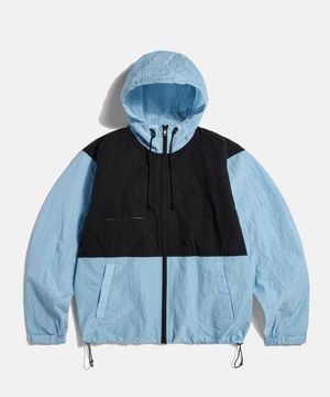 Multi Zip Hoodie Blue