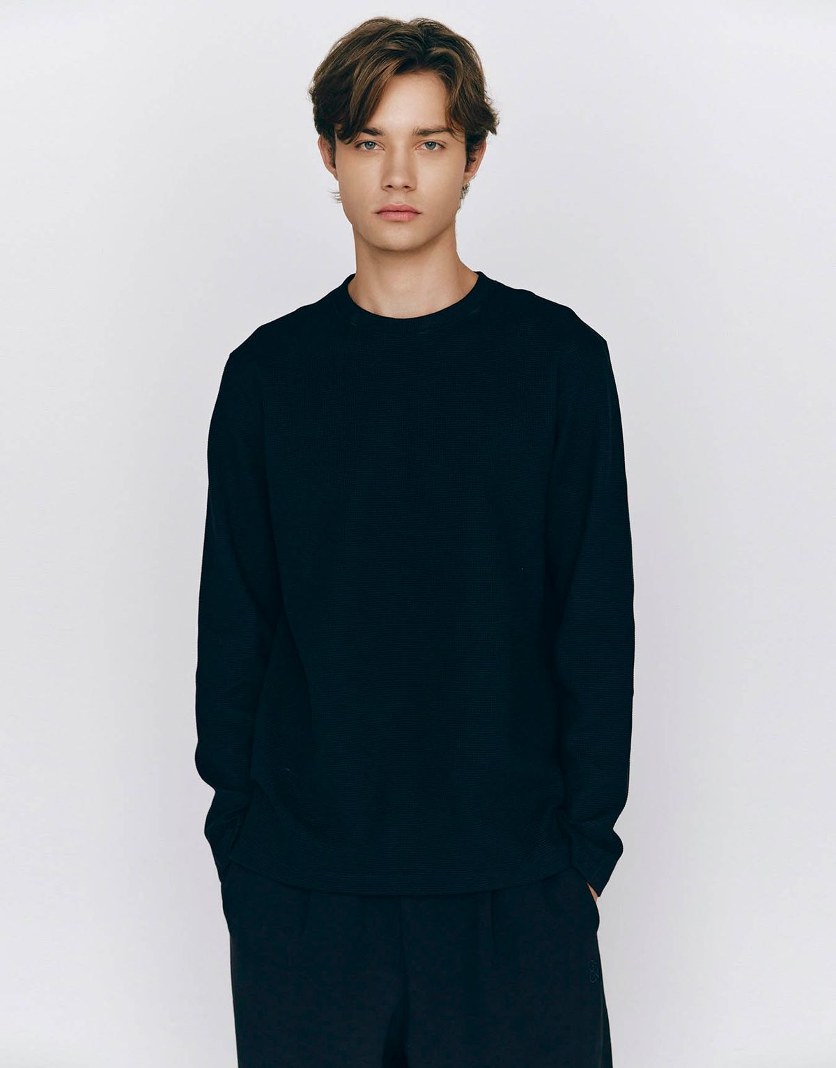 지오다노(GIORDANO) 인터락 텍스쳐 긴팔티 025506 [4color]