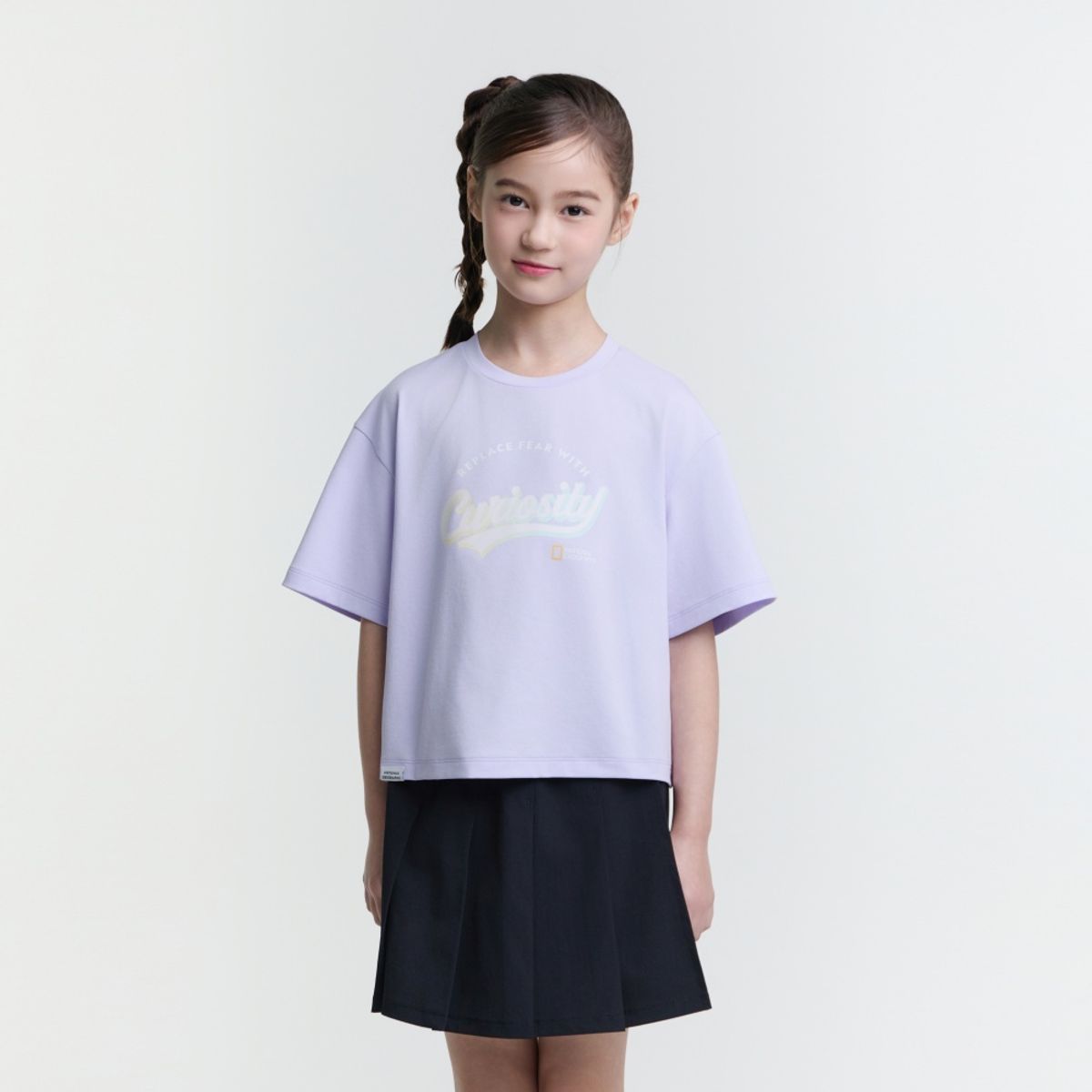 내셔널지오그래픽 키즈(NATIONAL GEOGRAPHIC KIDS) K252GPB920 여아 4부 상하 SET LAVENDER