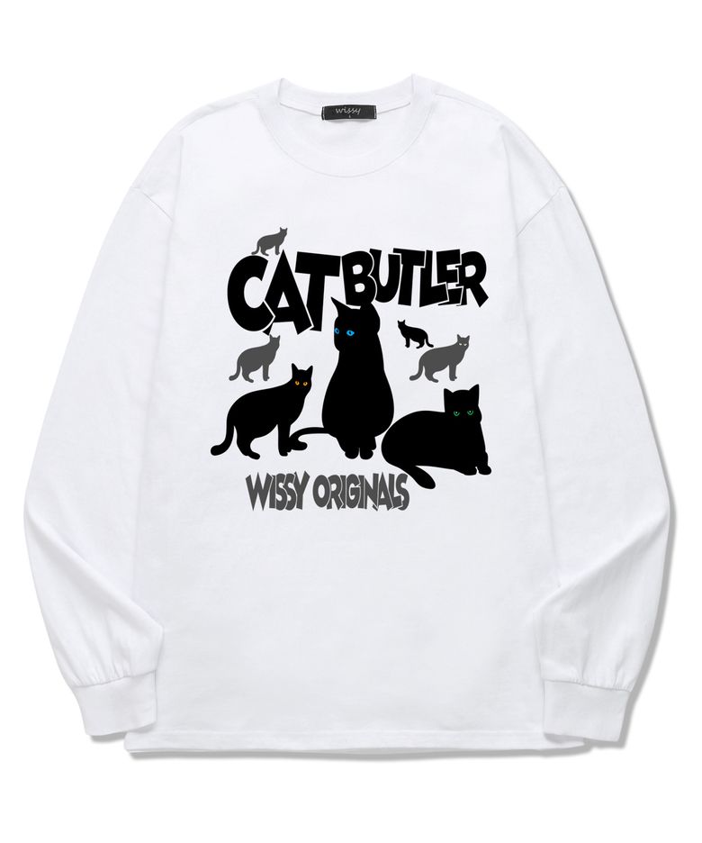 [한정특가] CAT ORIGINAL 긴팔 티셔츠 (WLS024) 화이트