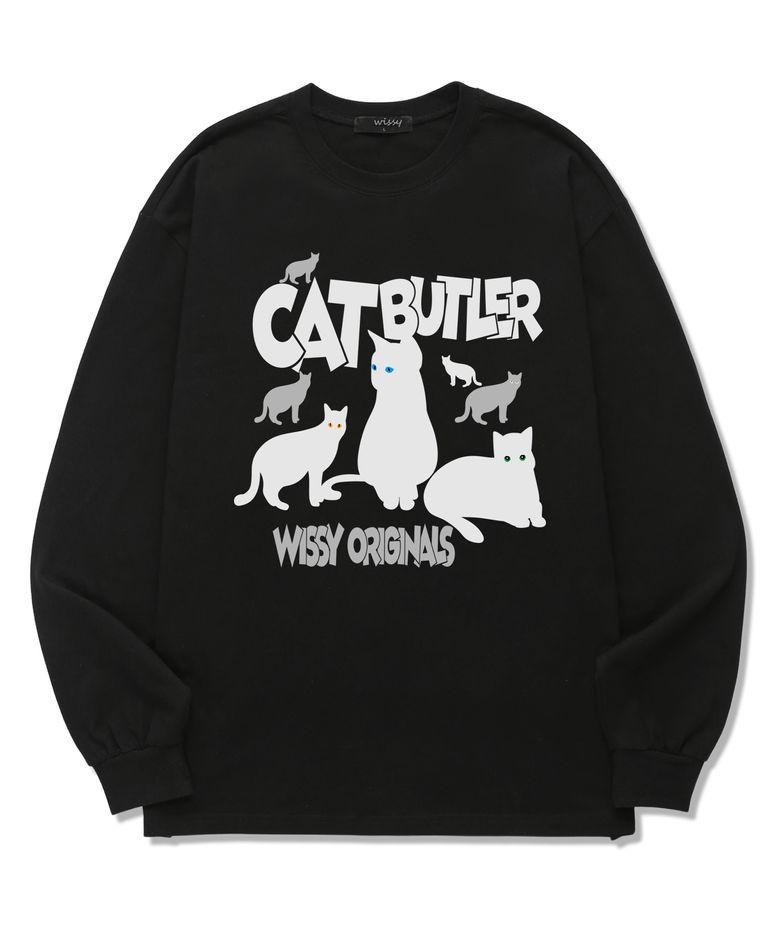 [한정특가] CAT ORIGINAL 긴팔 티셔츠 (WLS024) 블랙
