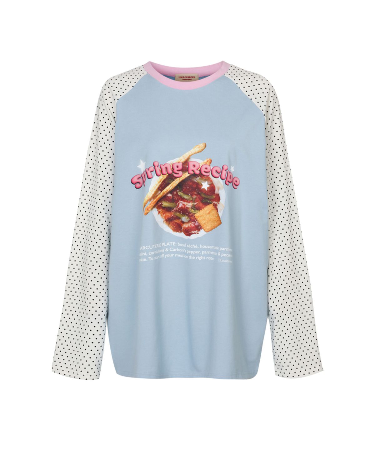 루루서울(LOULOUSEOUL) Spring Recipe T-Shirt (Plate ver.- White Soda)