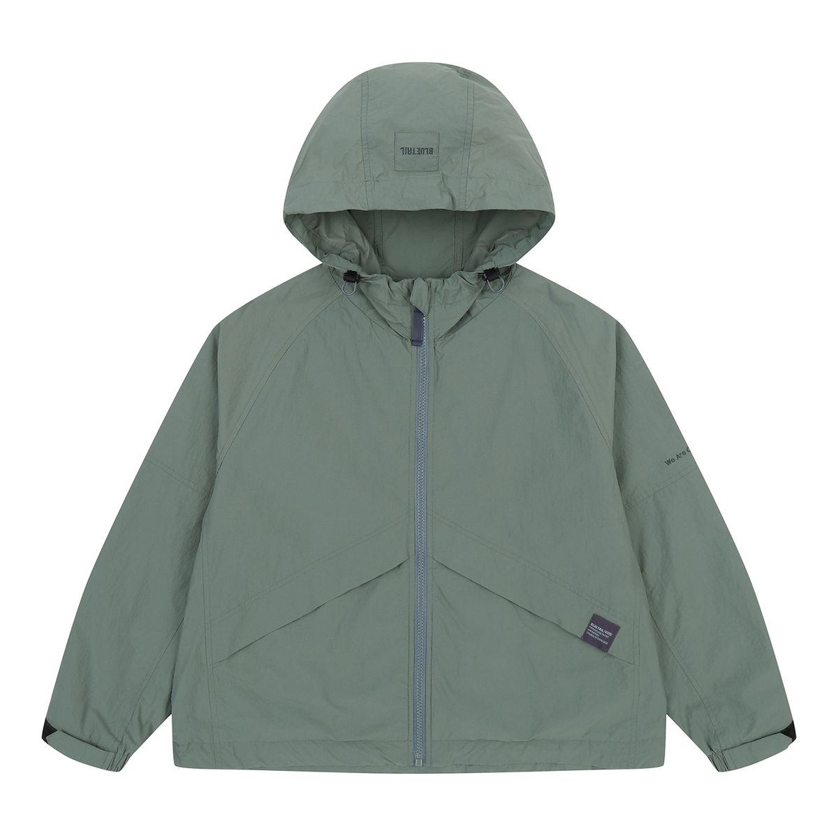 블루테일(BLUETAIL) AZA3JP03LK 라이트카키 후드 화섬 점퍼