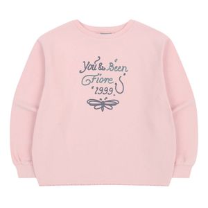 BZ14TS02PK 핑크 레이스 디테일 라운드 티셔츠