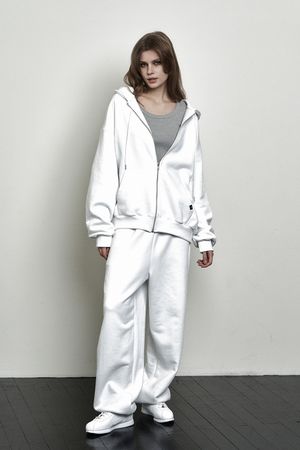 PLAIN BASIC SWEATPANTS WHITE