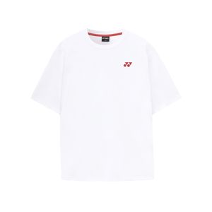 251TS050U 화이트 남녀공용 고양이 그래픽 반팔 티셔츠