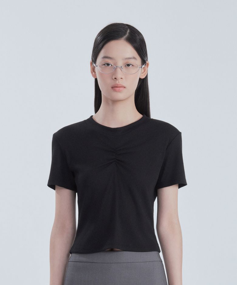 Shell Arm Warmer Top Set - Black