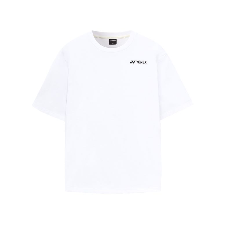 251TS054U 화이트 남녀공용 우주선 그래픽 반팔 티셔츠