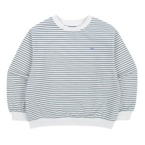 BZ13TS08GN 그린 스트라이프 맨투맨 티셔츠