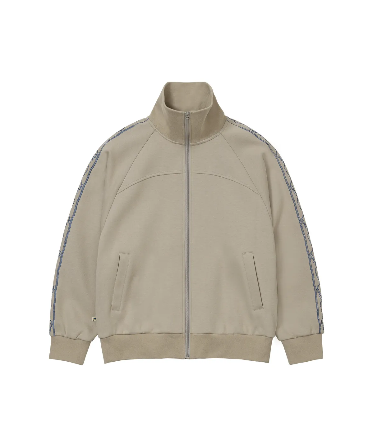 웰빙익스프레스(WELLBEING EXPRESS) Embroidered Track Jacket Warm Grey