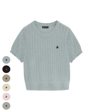 여성 썸머 케이블 펀칭 니트 6Color TK248