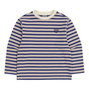 BZ13TS02BU 블루 스트라이프 라운드 티셔츠