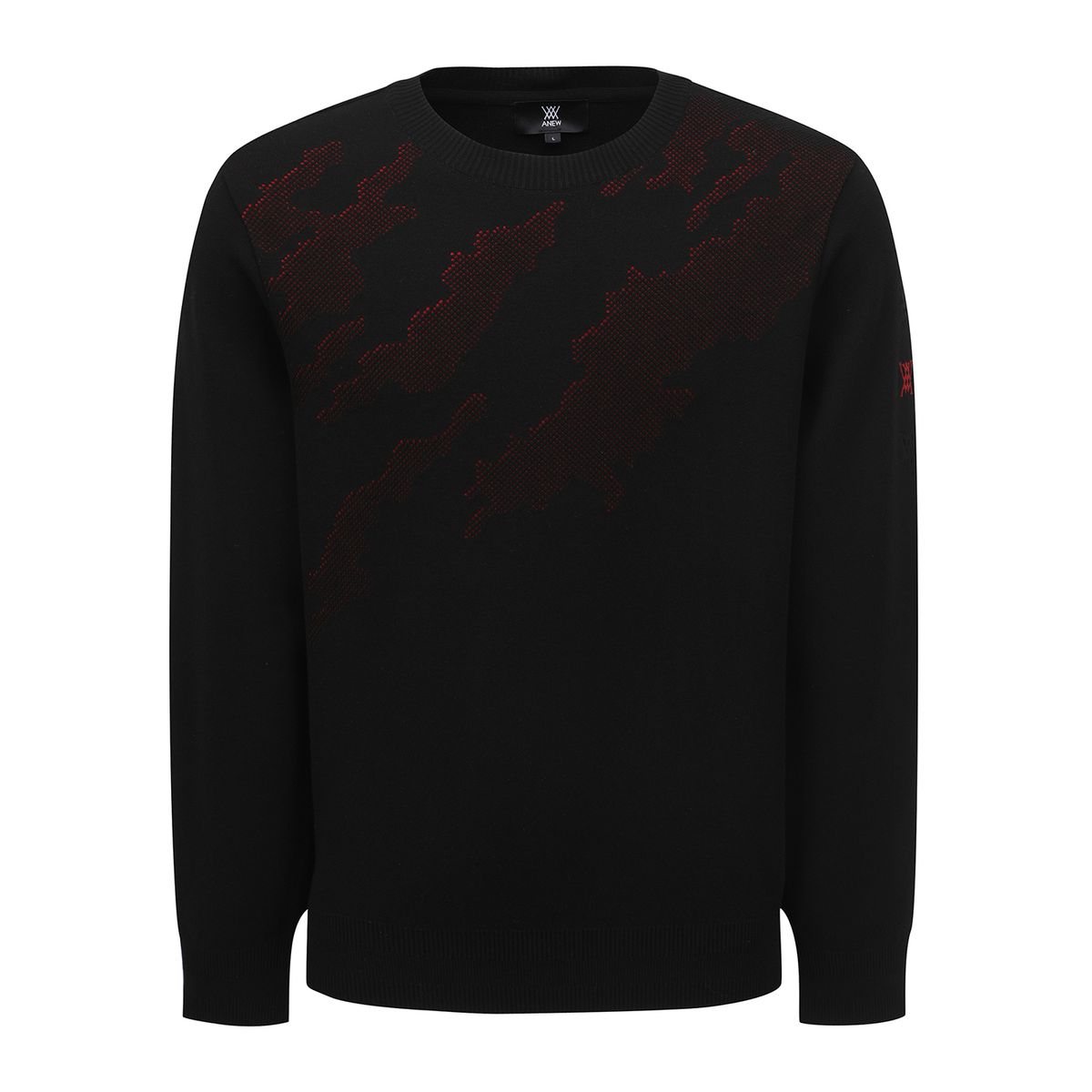 어뉴골프(ANEW GOLF) MEN SP CAMO PATTERN SWEATER_BK