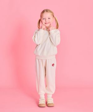 플로럴와플셋업 아이보리