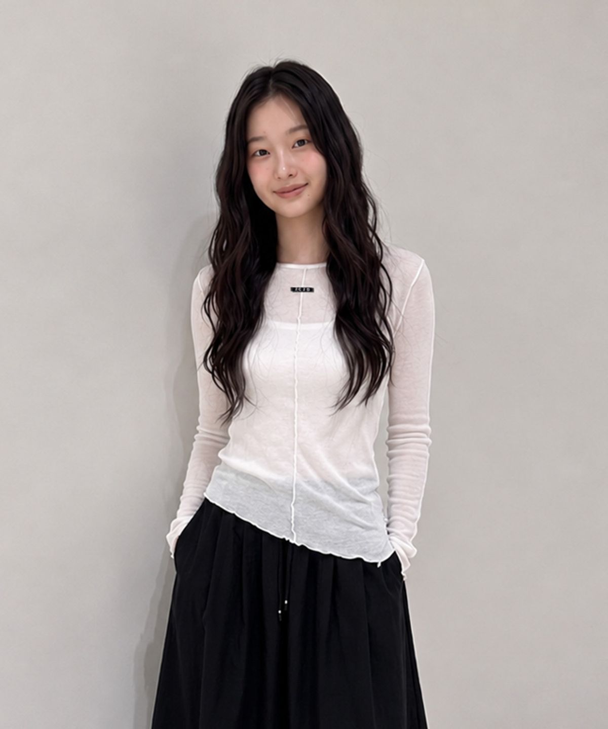 쥬시쥬디(JUCYJUDY) 시스루아웃심티셔츠 JZTS02JA