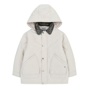 BZ13CT01LB 카라 배색 패딩 코트