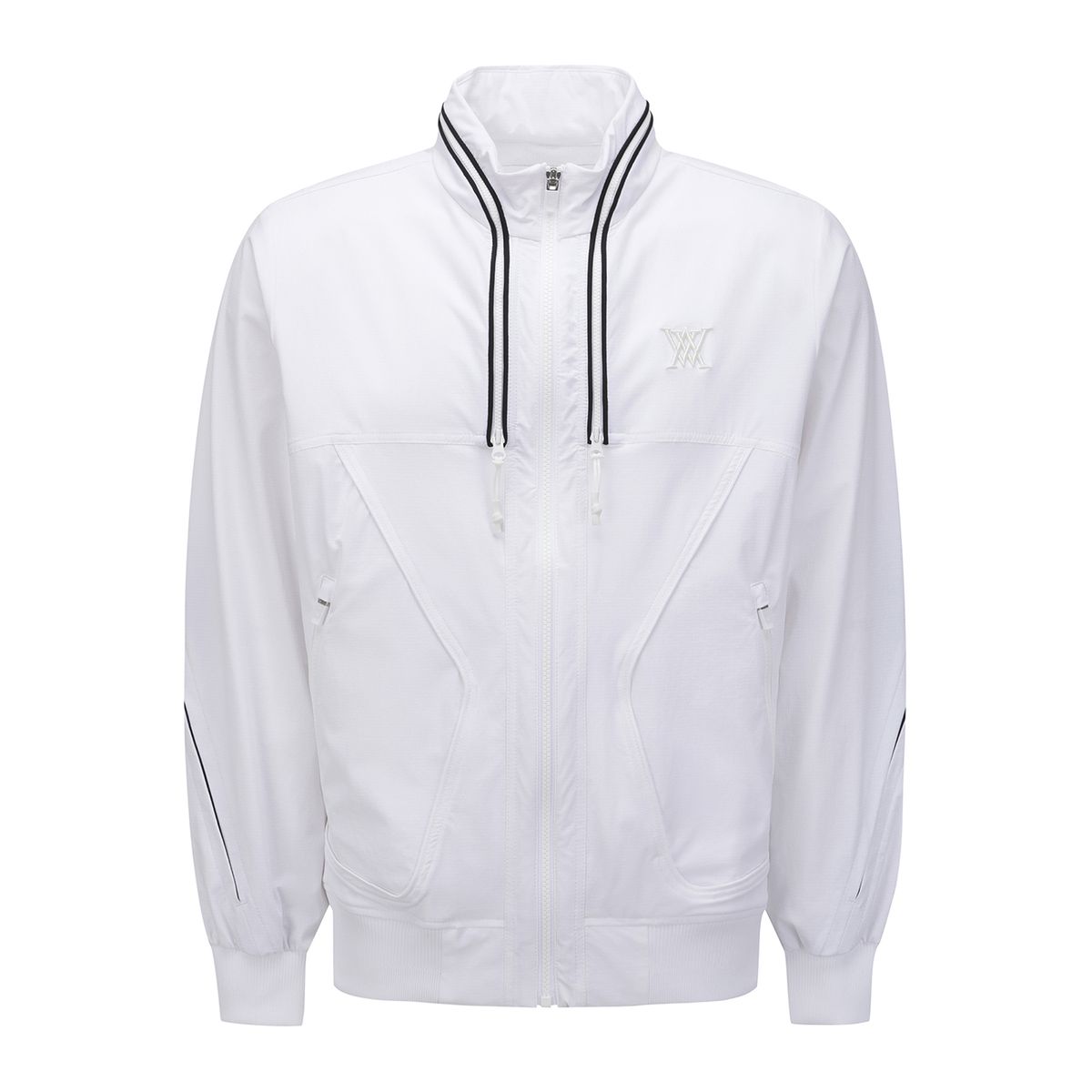 어뉴골프(ANEW GOLF) MEN SP HIDDEN HOOD MA-1 JACKET_WH