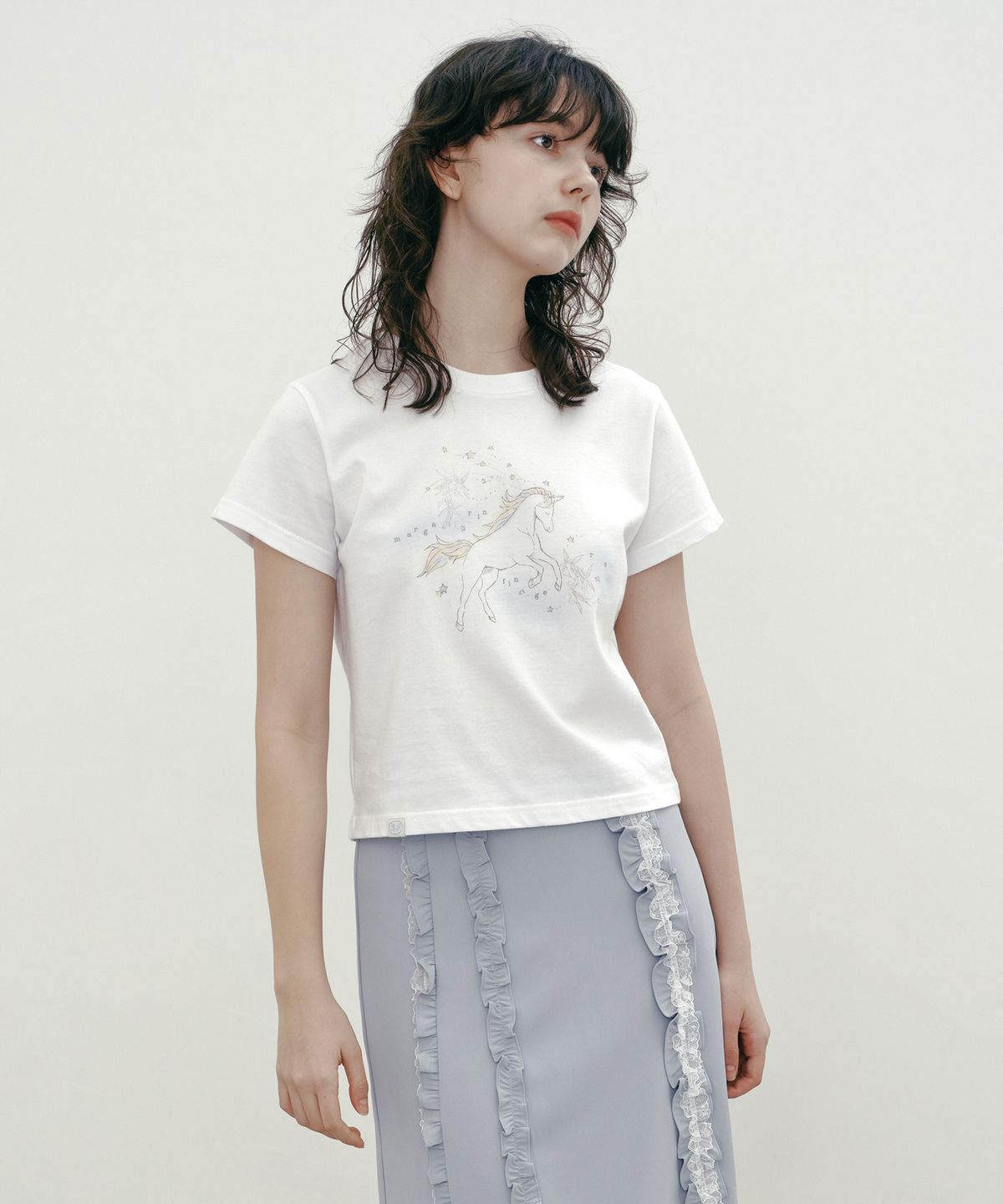 마가린핑거스(MARGARIN FINGERS) UNICORN T-SHIRT (WHITE)