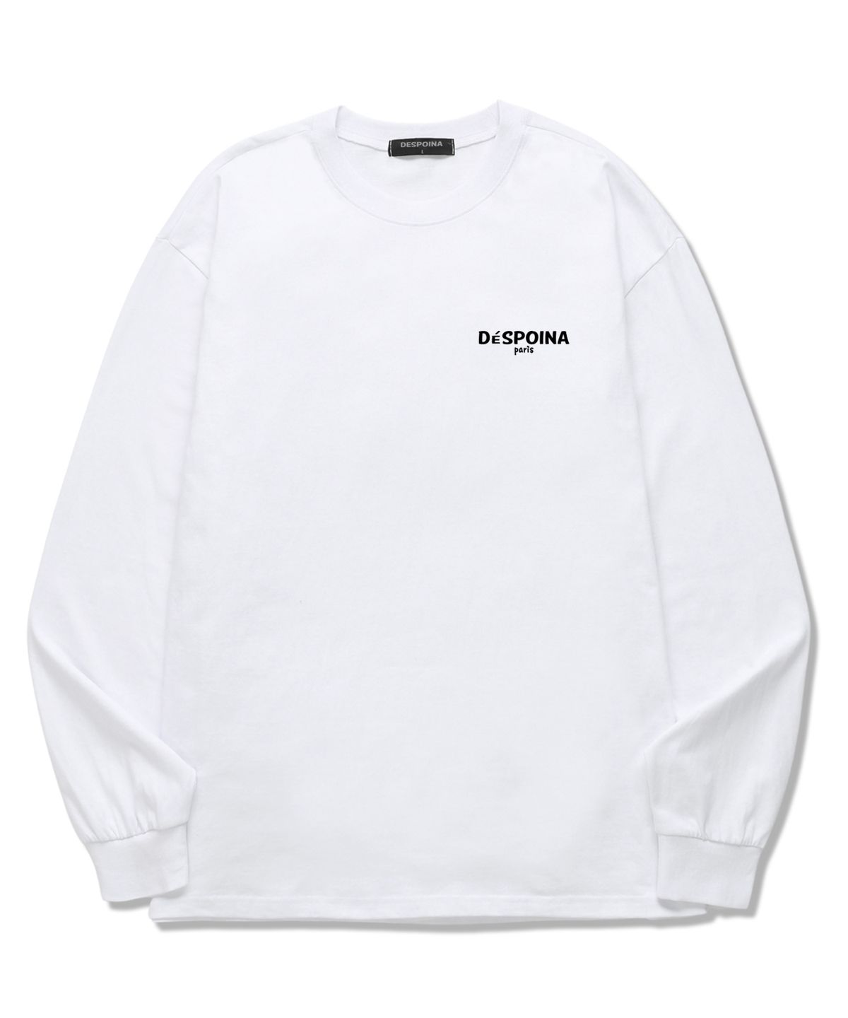 우즈(OUSE) Signature small logo 롱슬리브 (DLS024) 화이트