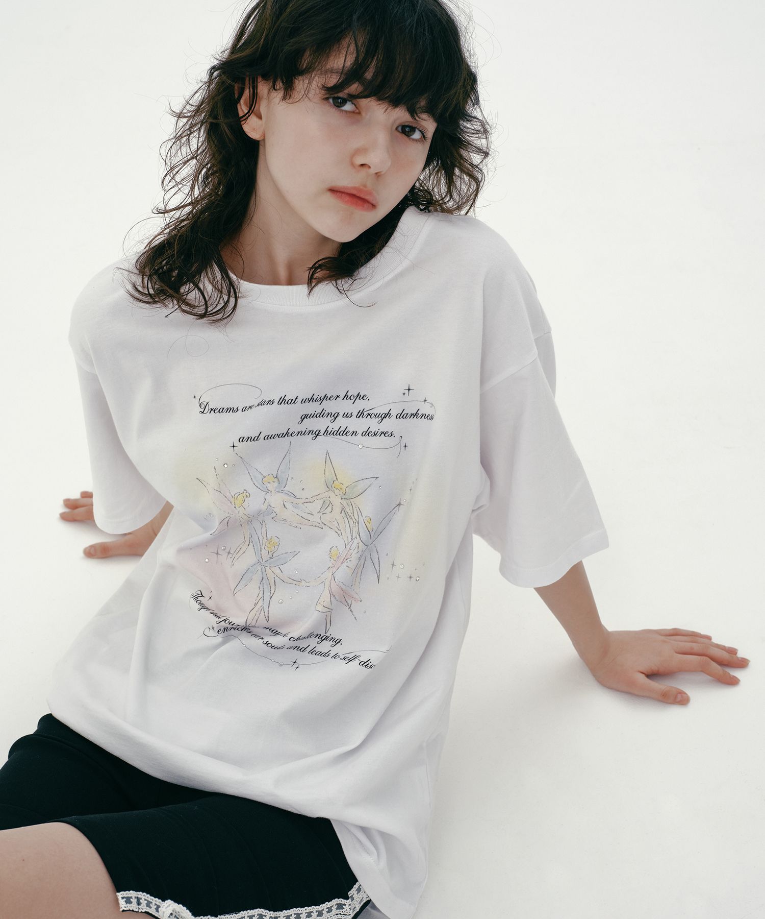 MARGARIN FINGERS ♥ FAIRY TWINKLE T-SHIRT /追跡付 MUSINSA | MARGARIN FINGERS FAIRY TWINKLE T-SHIRT (WHITE)