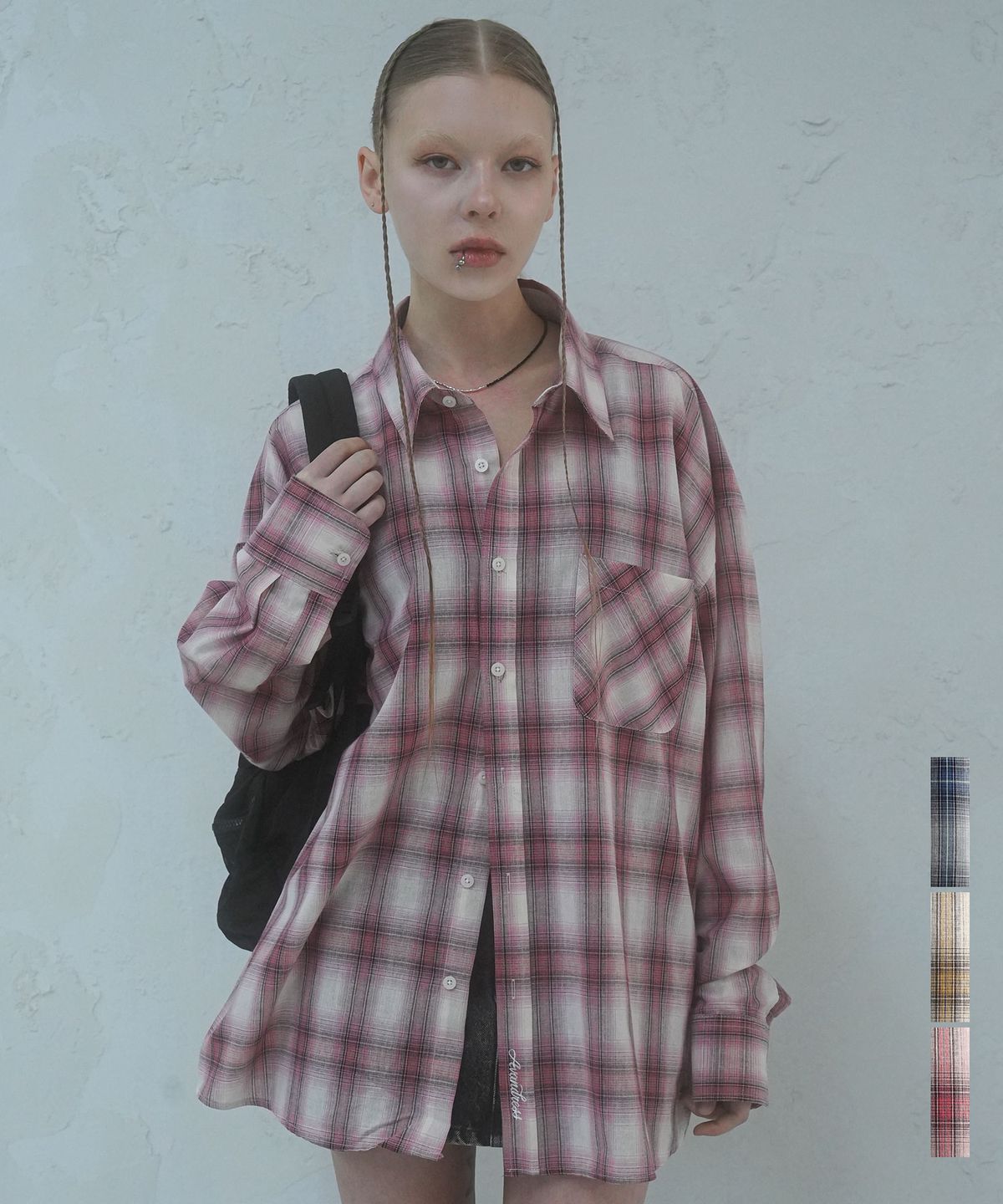 어반드레스(AVANDRESS) April Check Shirt - 3COL