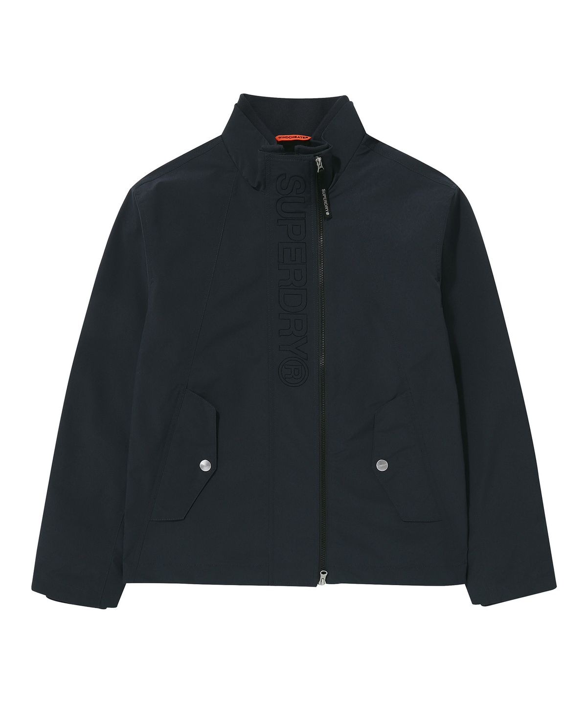 슈퍼드라이(SUPERDRY) 하이넥 윈드브레이커 자켓 네이비