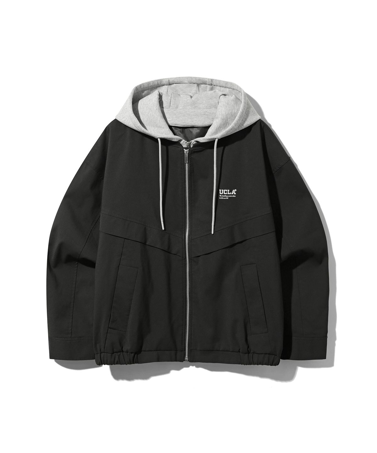 유씨엘에이(UCLA) 남녀공용 후디디태처블 MA-1 재킷[BLACK](UB1UJ80)