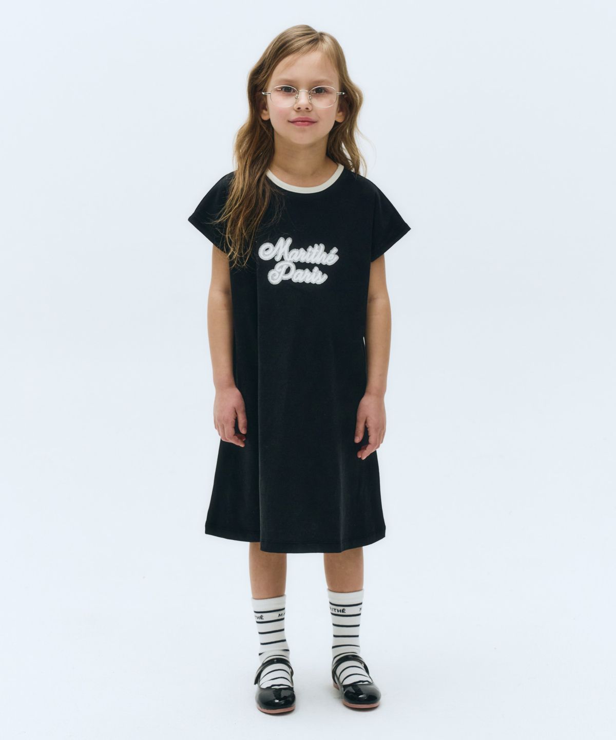 마리떼 키즈(MARITHÉ KIDS) KIDS W SHORT SLEEVE ONEPIECE black