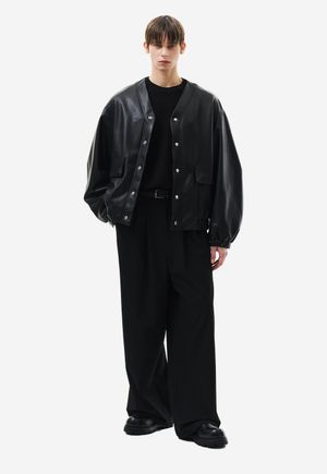 카라리스 레더 자켓 블랙 ZH2LT205BK