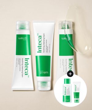[3pack] 인테카 수딩 클렌징 폼 150ml (+토너50ml&크림10ml)