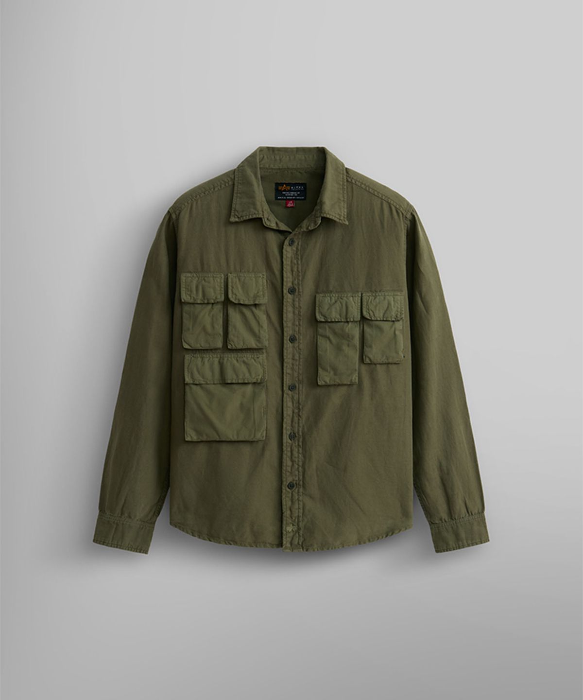 알파 인더스트리(ALPHA INDUSTRIES) 롱 슬리브 멀티 포켓 셔츠 OG-107 그린