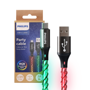 USB-A to C타입 18W 고속충전 파티 케이블 1.2M