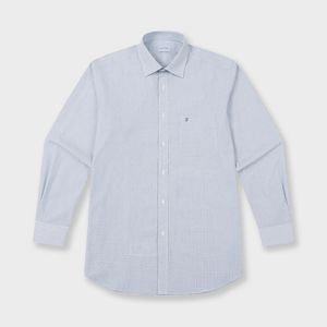 미니 윈도우 체크 일반핏 코튼폴리 셔츠 네이비 YJ4SBR111NY