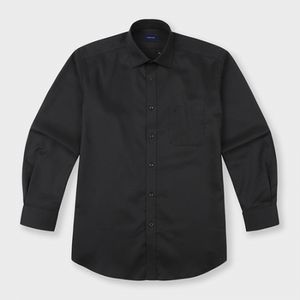레귤러핏 구김적은 스트레치 드레스셔츠 블랙 YJ4SBR101BK