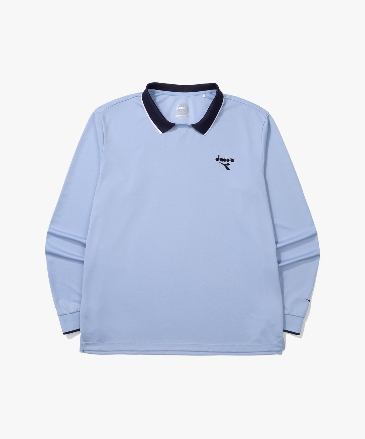 디아도라(diadora) DTA 테니스볼 카라 긴팔 티셔츠 BLUE