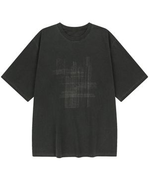 Garment Dyeing track 1/2 t-shirt (vtg gray)