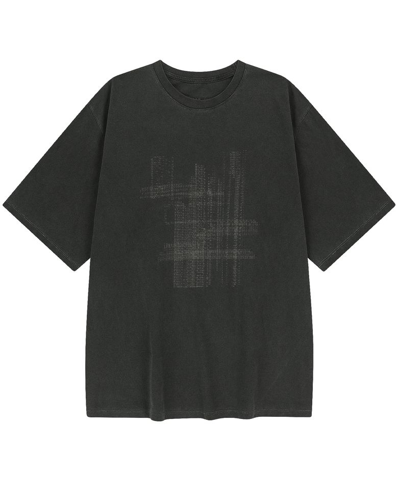 Garment Dyeing track 1/2 t-shirt (vtg gray)