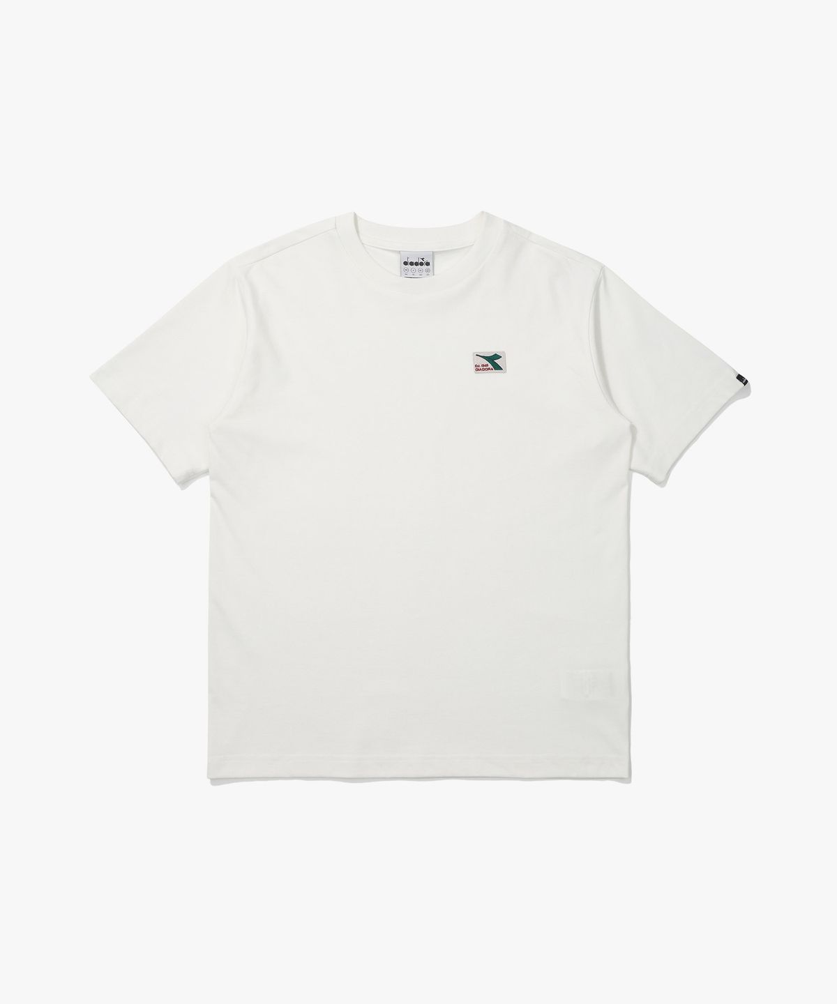 디아도라(diadora) 프리즈 와펜 반팔 티셔츠 OFF WHITE