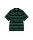 Vintage pk stripe 1/2 polo shirt (vtg green)