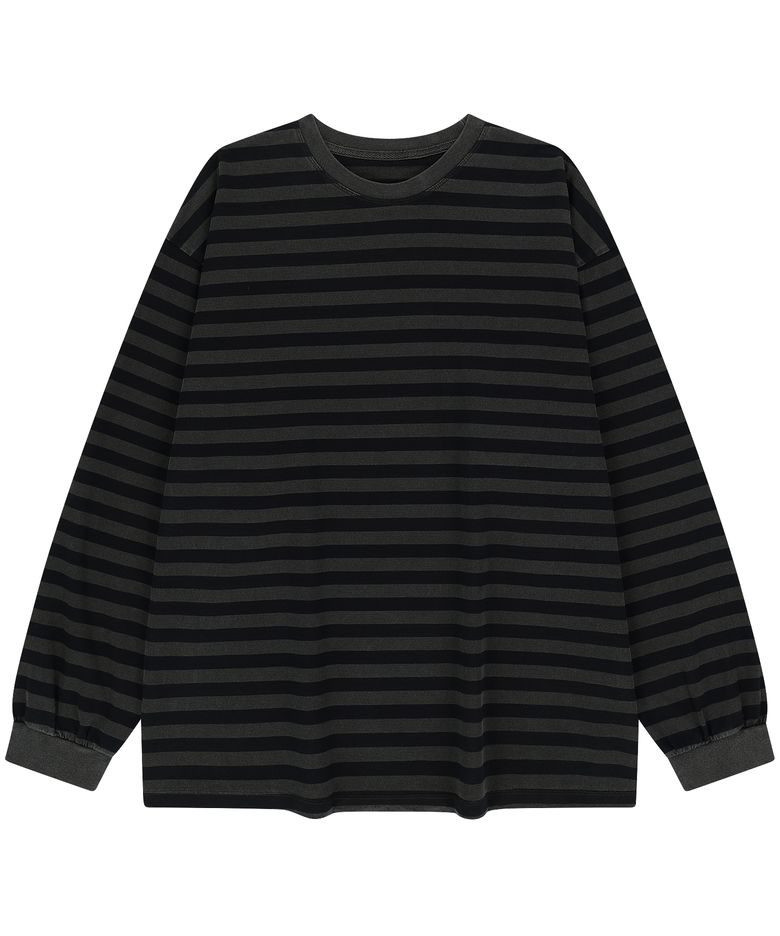 Vintage stripe long sleeve (navy shtipe)