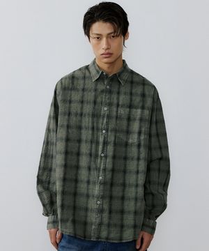 Vintage check shirt (vtg olive)