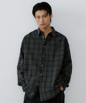 Vintage check shirt (vtg gray)