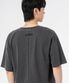 뒷절개 오버핏 피그먼트 반팔티셔츠 챠콜